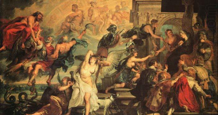 RUBENS, Pieter Pauwel The Apotheosis of Henry IV and the Proclamation of the Regency of Marie de Medicis on May china oil painting image